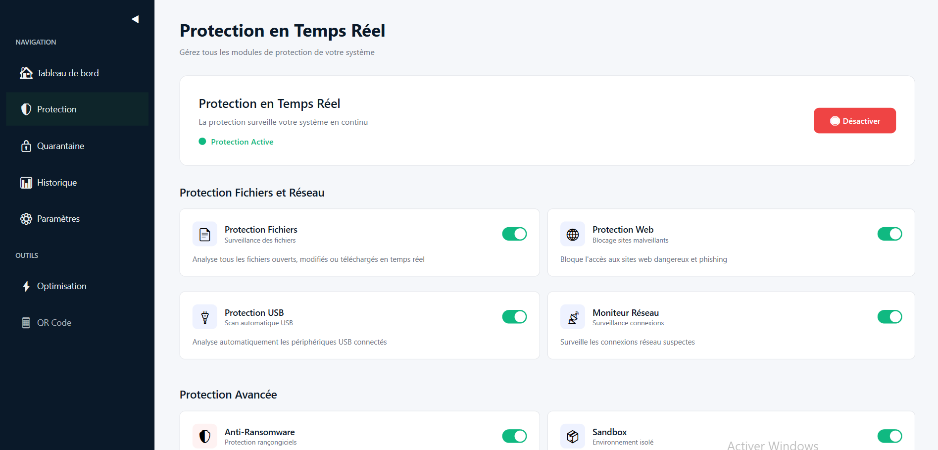 Interface de protection Genux