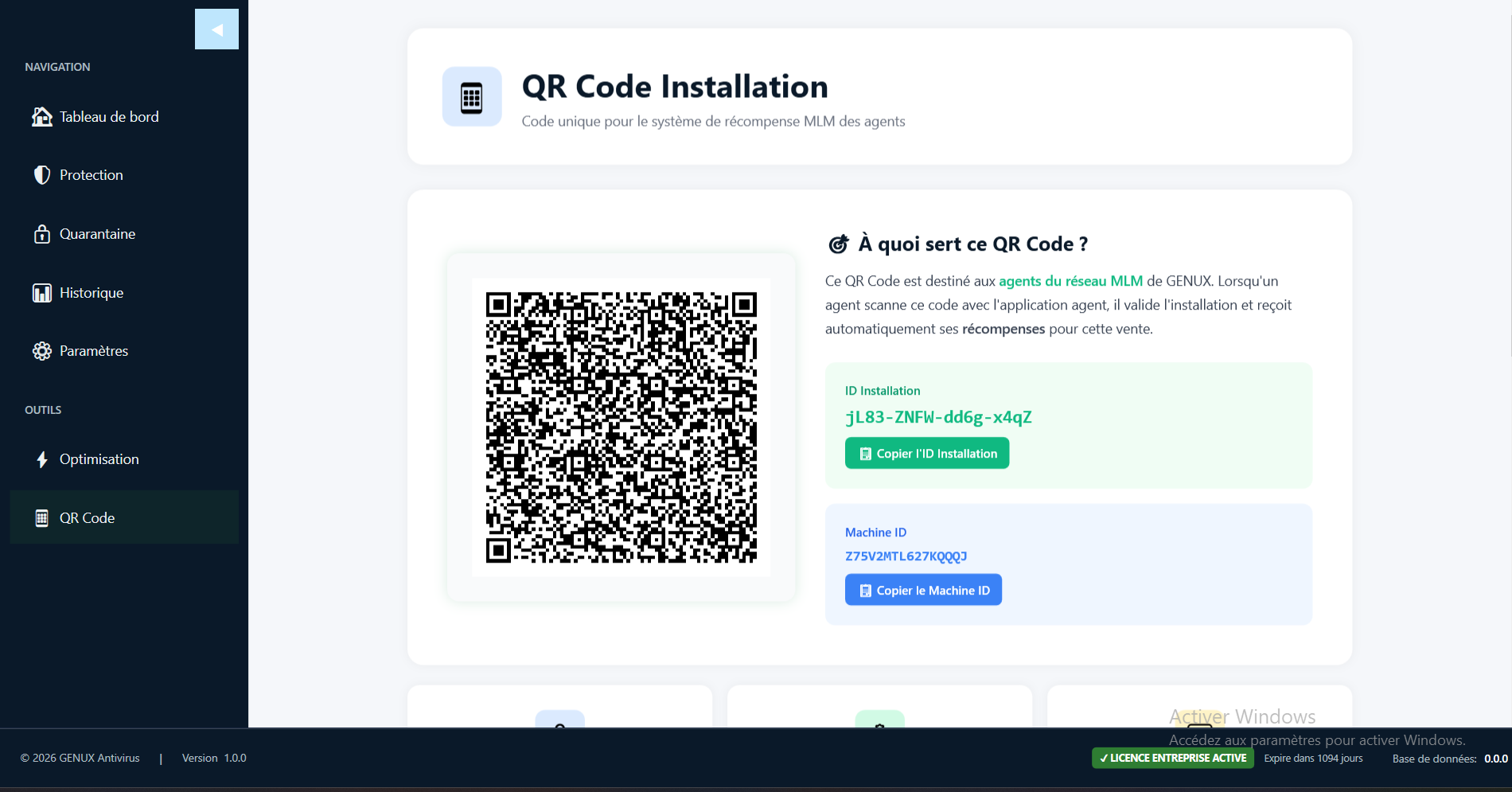 Module de génération et scan QR code dans Genux